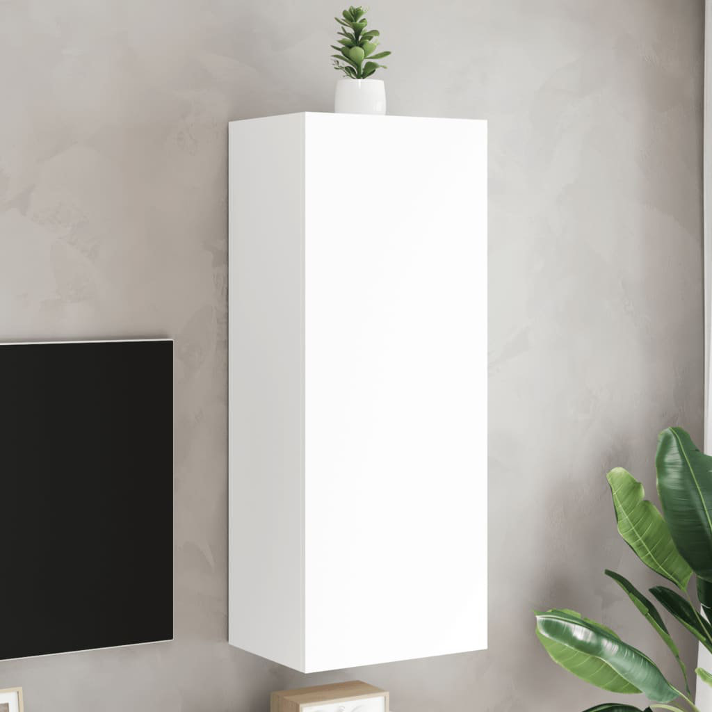 Vidaxl Tv Wall Cabinet Wall-Mounted Tv Cabinet Tv Unit White Engineered Wood - Image 3
