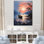 «Lake Fishers Boat Twilight I» - art mural bateau côtier