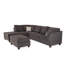 Canapé et méridienne réversible de 112 po de largeur avec repose-pieds-45183035