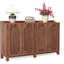 Buffet vintage avec tablette réglable, brun