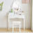 White Dressing Table Set With USB