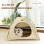 Tente pour animal domestique pour petit chat avec coussin de refroidissement gris-112899272