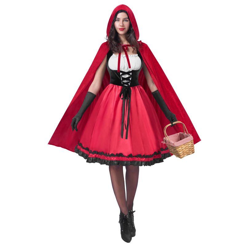 Femmes, petit chaperon rouge, costume, S