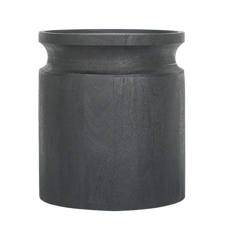 Table de bout cylindrique en bois D14x16 "