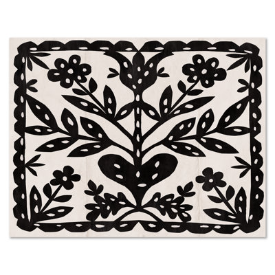 Black Flower Print by Paule Marrot