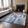 Premium Machine Washable Cerrito Blue Rug