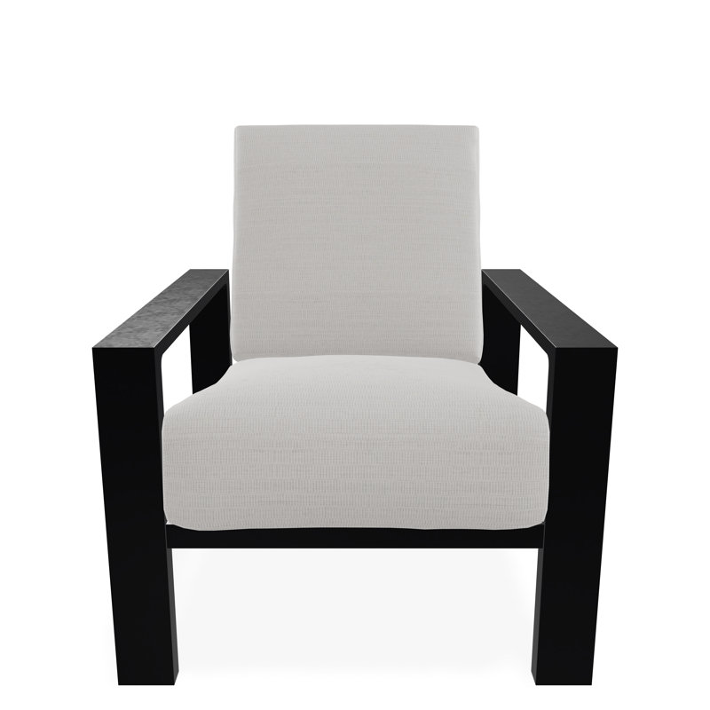 Larssen Deep Seating Cushion Arm Chair, Black, Tabloid Cloud