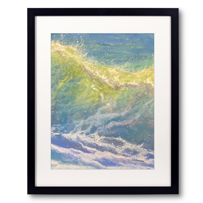 On The Cusp Of A Wave Print by Dina Gardner, 21.25" H x 17.25" W x 0.875" D