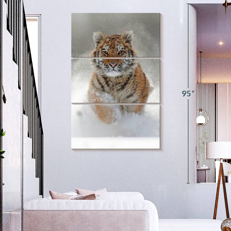 Brampt Amur Tiger, 74" H x 48" W