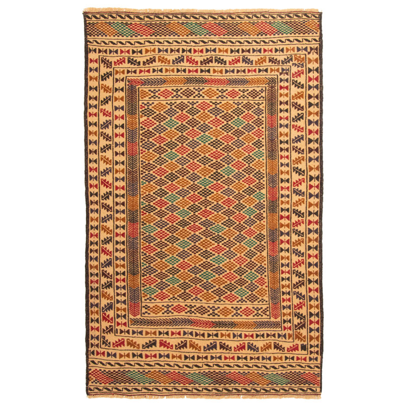 Ringgold Beige Tapestry Kilim 3'11" x 6'4"