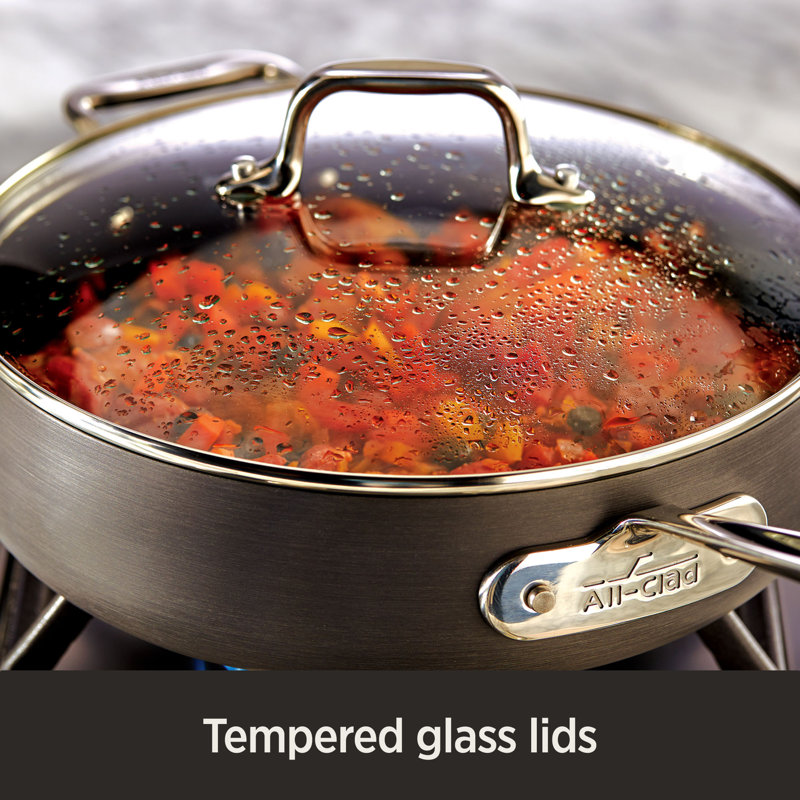 Black Aluminum Non-Stick 2-Piece Fry Pan Set