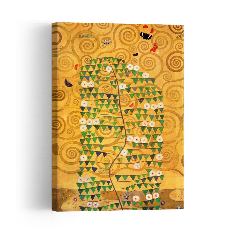 The Stoclet Frieze, The Tree Of Life, 1908-11 Abstract Contemporary City Tree Wall Art Print, 60.96cm H x 40.64cm W