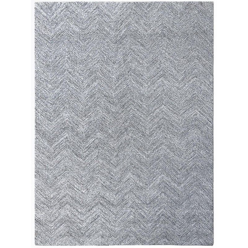 Marut Hand Tufted Chevron Indoor Rug, Rectangle 5' x 8'