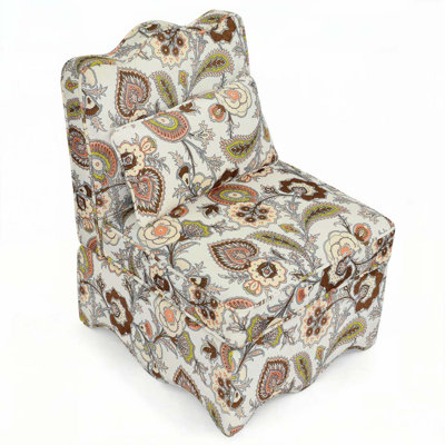 Flannel Single Side Chair,Armless Dining Chair,Accent Chair by George Oliver