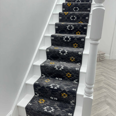Stair Runner Geometric Area Rug