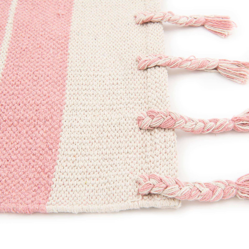 Abisaid Cotton Striped Indoor Rug, Runner 2'2" x 6'1"
