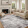 Asher Modern Abstract Machine Washable Area Rug With Non-Slip Backing