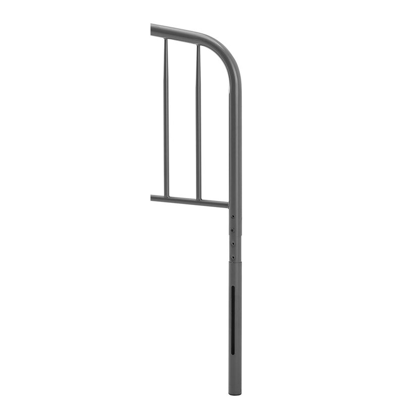Margate Classic Metal Headboard, Full, Gray