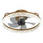 Kappa 48cm Crystal Ceiling Fan with LED Lights-2072790418