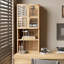 Bureau de direction en bois massif avec tiroirs Burlywood-1158660296-1158660294