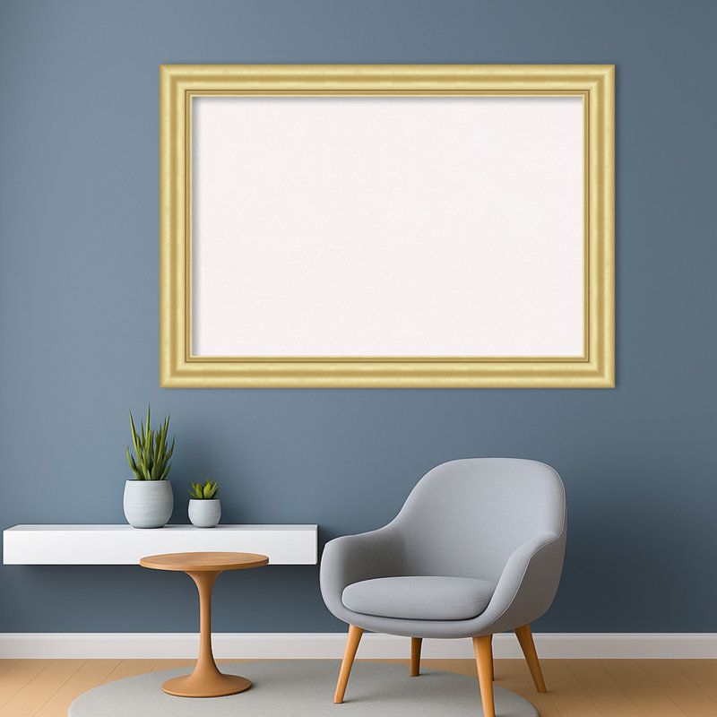Tableau blanc avec cadre Sophia, tableau blanc en liège, tableau d'organisation, tableau d'affichage, H 29 po x l 41 po
