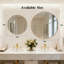 Ebern Designs Large Round Metal Wall Mirror-2061182273-2061182276