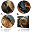 Golden Ratio Spiral I - Abstract Spirals, impression murale en métal-99555782