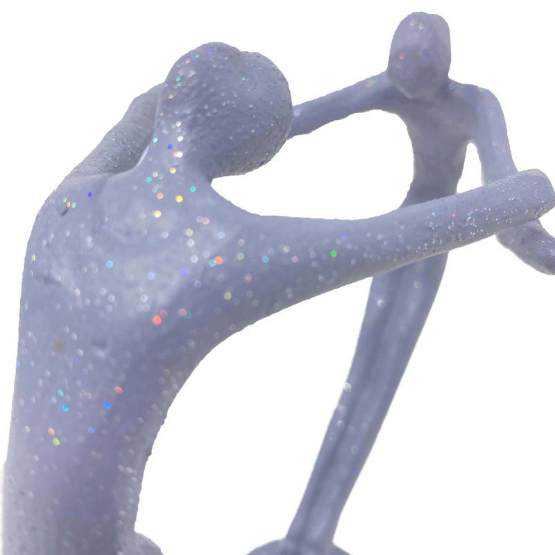 Renata HEART COUPLE Iron Figurine 15cm, Grey Shimmer