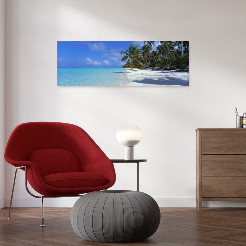 Tetiaroa Atoll French Polynesia Tahiti by Douglas Peebles - Wrapped Canvas Panoramic Print, 30.48 cm H x 91.44 cm W