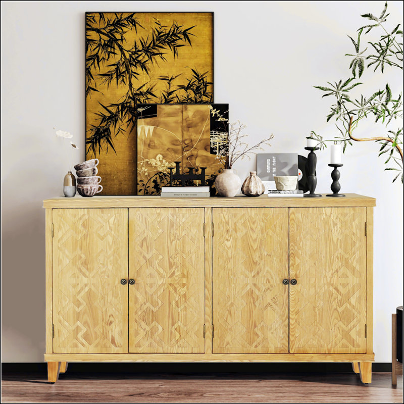 Buffet décoratif 59 "brun