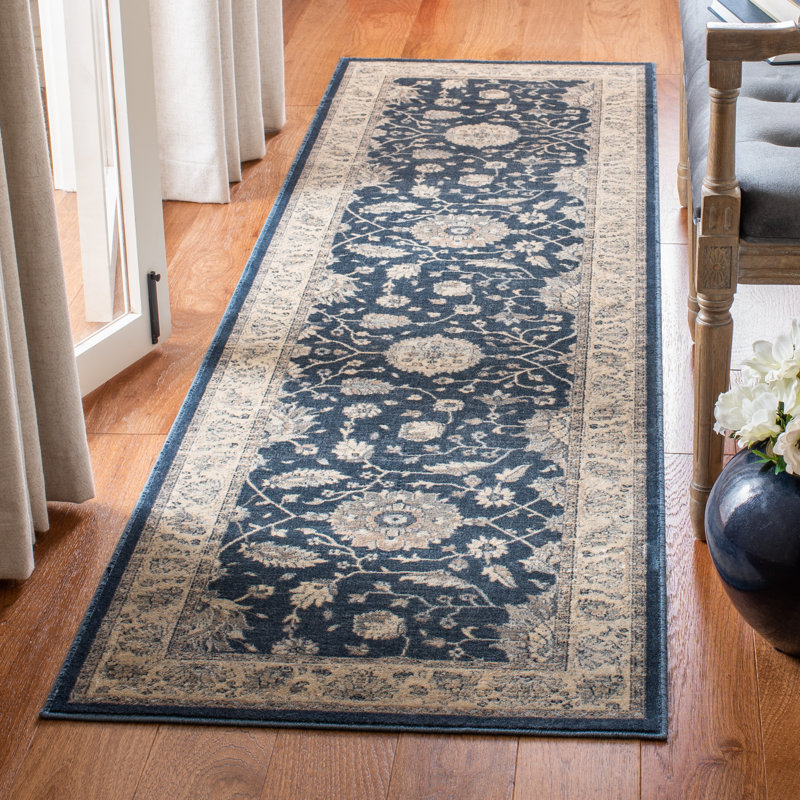 Richlands Floral Viscose Area Rug, Runner 66 x 244 cm
