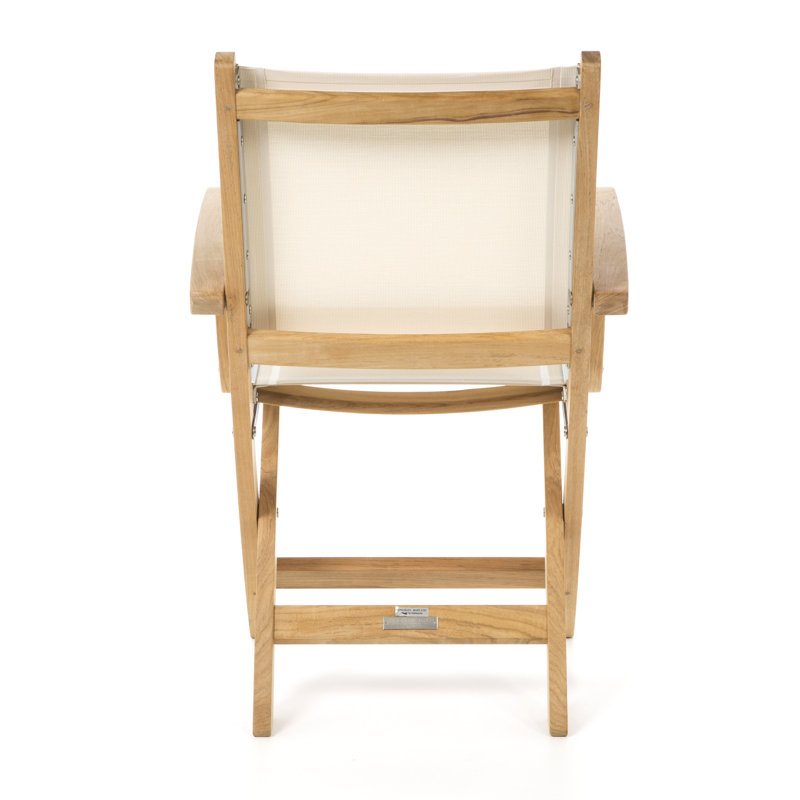 St. Tropez Outdoor Teak Dining Armchair, Slate