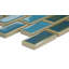 Afloat™ 11" x 12" Porcelain Mosaic Sheet in Teal
