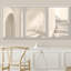 "Architecture Building", impression géométrique bicolore encadrée sur toile, 3 pièces-91259941-91259943