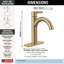 Nicoli Single Hole Bathroom Faucet with Drain Assembly, Single Handle Bathroom Sink Faucet-83640493