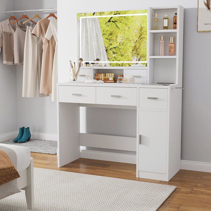 Chic Dressing Table with Multiple Functionalities and Stylish Design