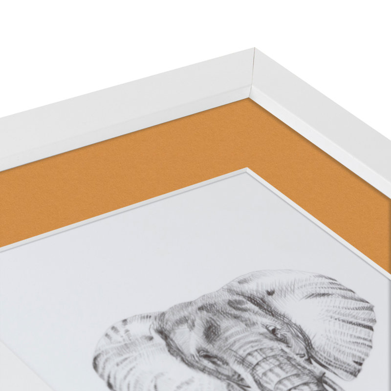 Matte Picture Frame with Mat, Amber