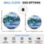 "Mountain Lake", horloge murale en verre-1236036736