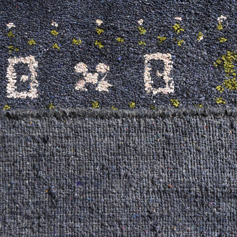 Heywood HAND KNOTTED LOOM SILK ECO-FRIENDLY AREA RUGS  - Charcoal Color, Contemporary Design, Rectangle 5' x 8'