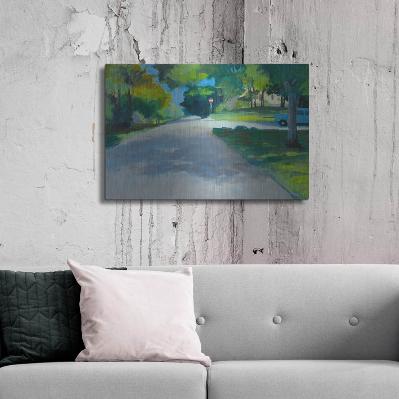 Art mural luxueux «Beacon Street» par Jan L. Waldron, H 24 po x l 36 po