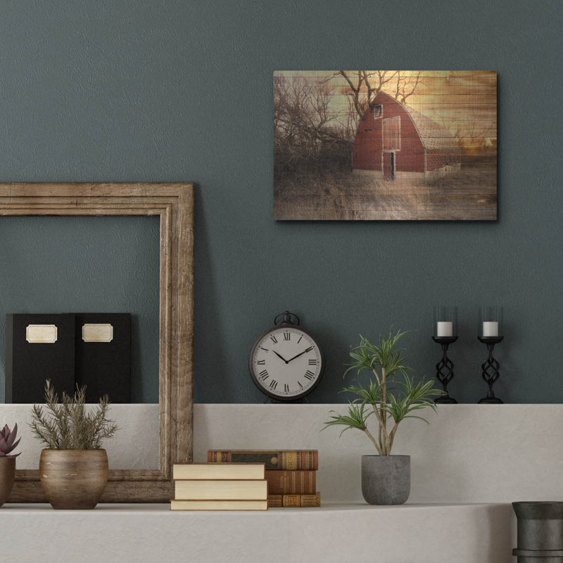 «Lost Farmstead On The Prairie 045» par Gordon Semmens, H 12 po x l 16 po