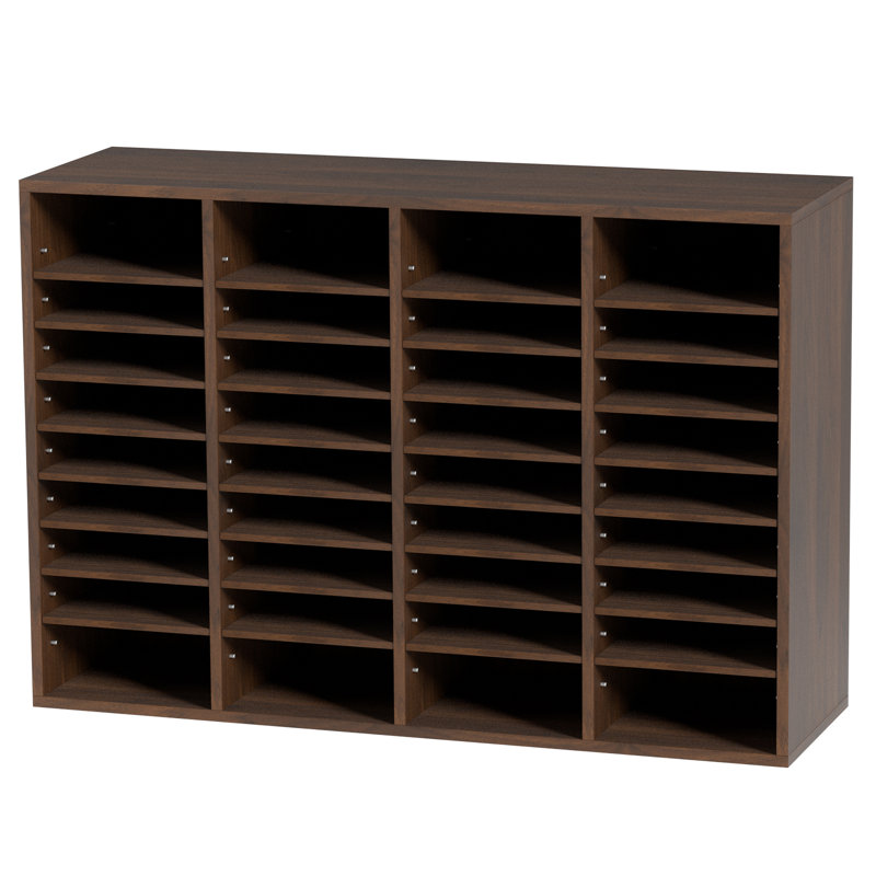 Xeni 39.3'' Wide File Cabinet, Brown