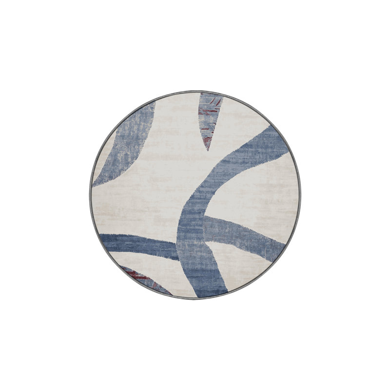 Machine Washable Gray Area Rug, Rectangle 6' x 9'