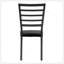 Ensemble de 4 chaises de salle à manger à finition noire
