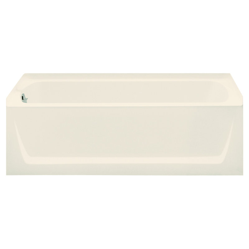 32.13'' L Soaking Bathtub, Biscuit, Right