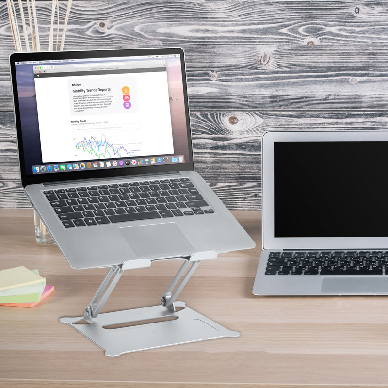 Auledio Multi-Screen Desktop Mount, Silver