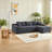 Compression Cloud Sectionals, Corduroy L Shape Modern Home Seating