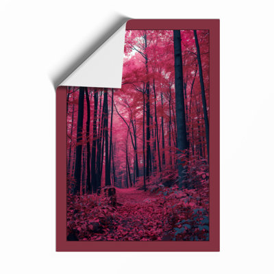 Luminous Forest Path Boho - Framed Print