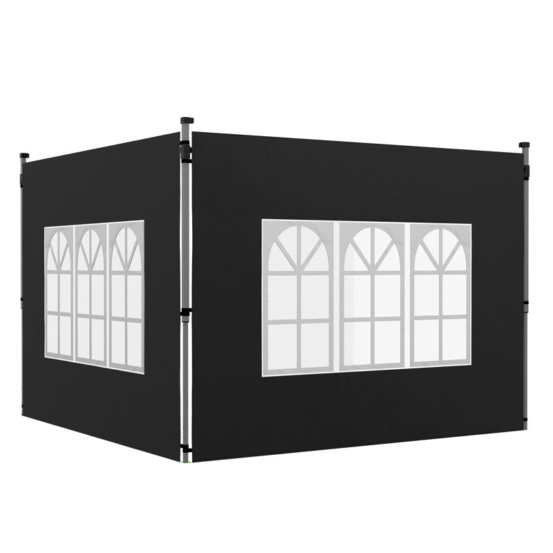 Bucherie Dakota Fields Plastic Side Wall for Canopy, Black