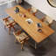 Bureau rectangulaire brun en bois massif-108954481